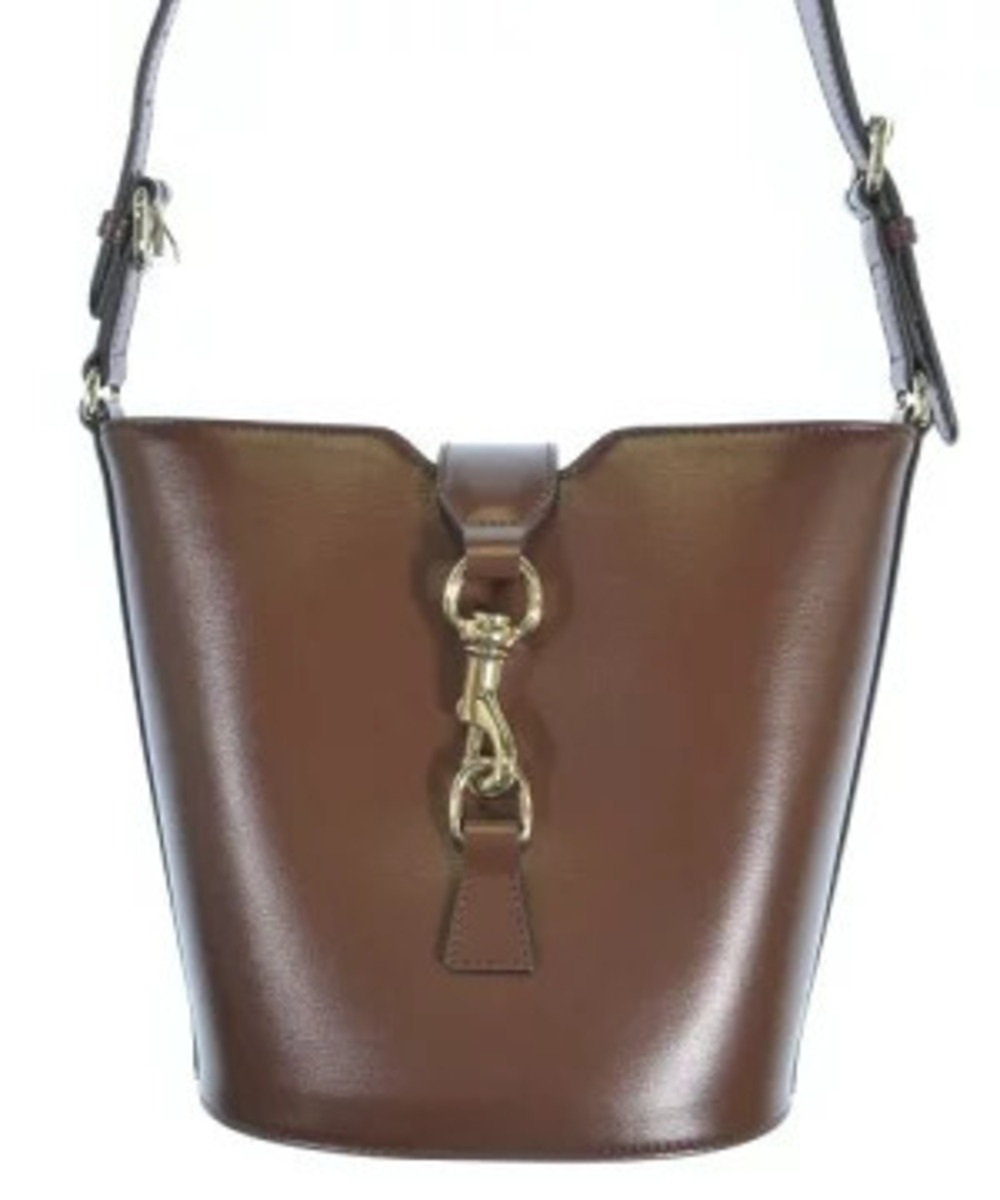 Gucci Jackie bucket bag signature piston Brown